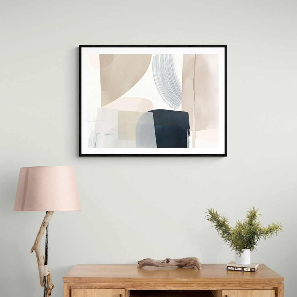 Minimalist Abstract Collage With Overlapping Organic Shapes 26