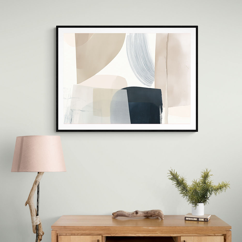 Minimalist Abstract Collage With Overlapping Organic Shapes 26
