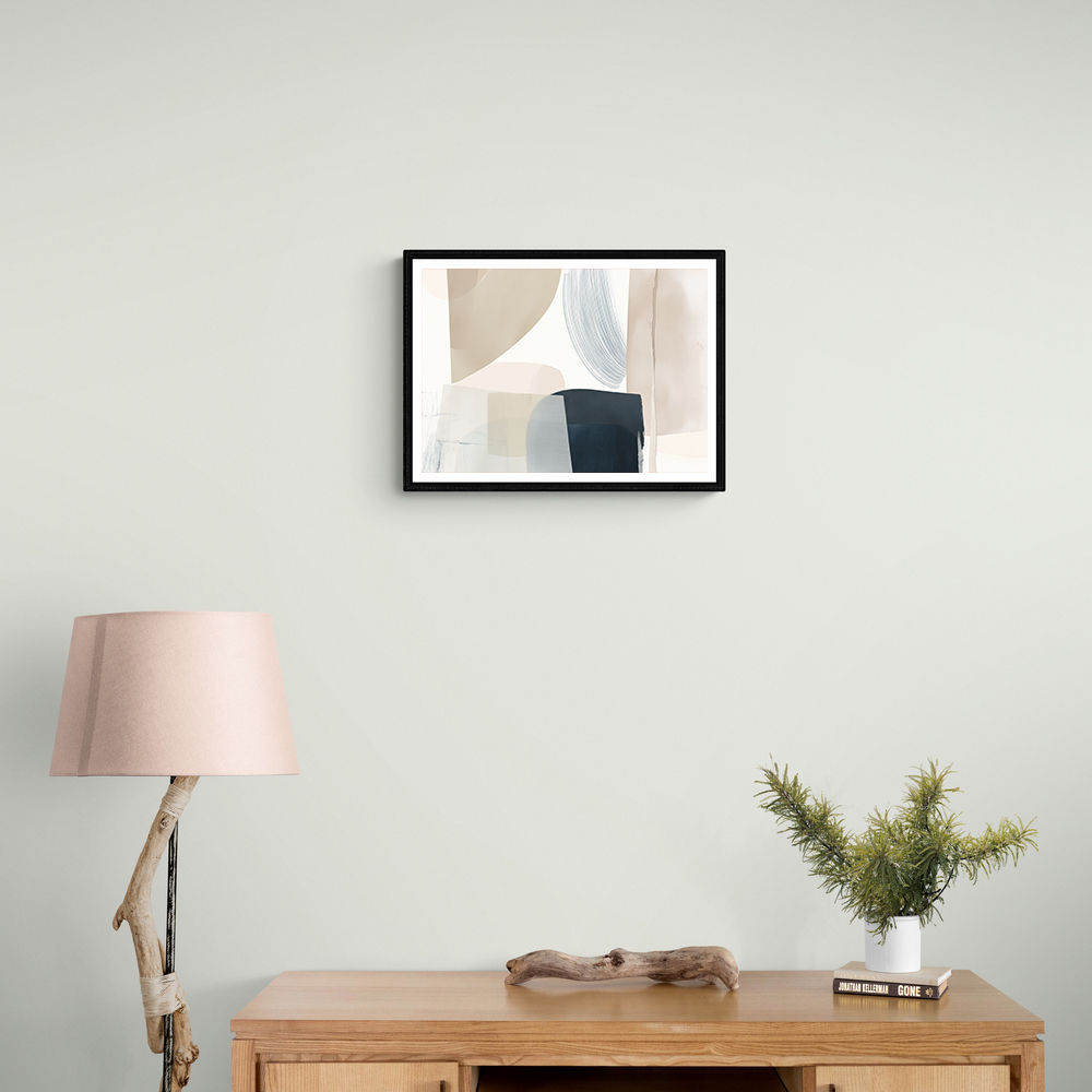 Minimalist Abstract Collage With Overlapping Organic Shapes 26