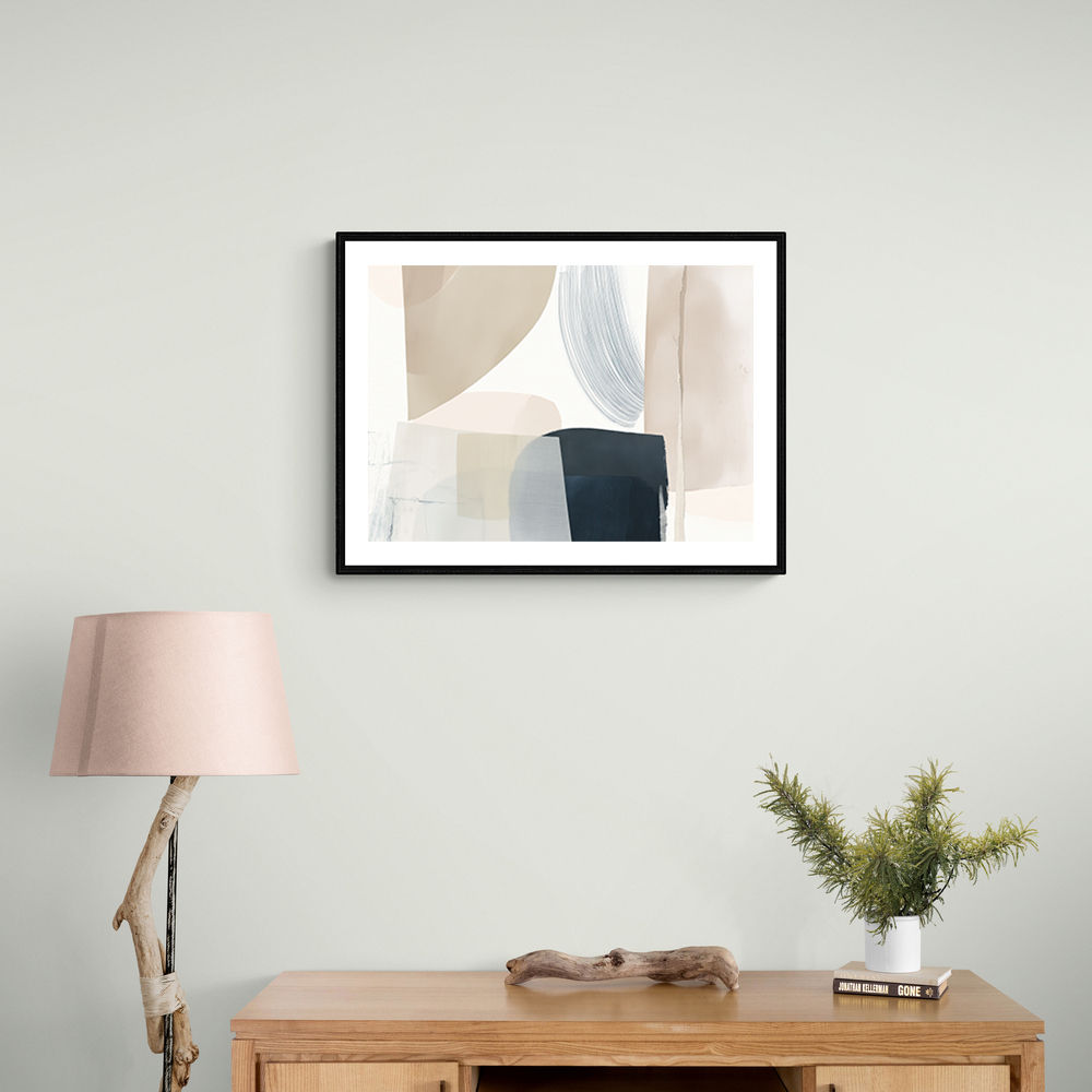 Minimalist Abstract Collage With Overlapping Organic Shapes 26