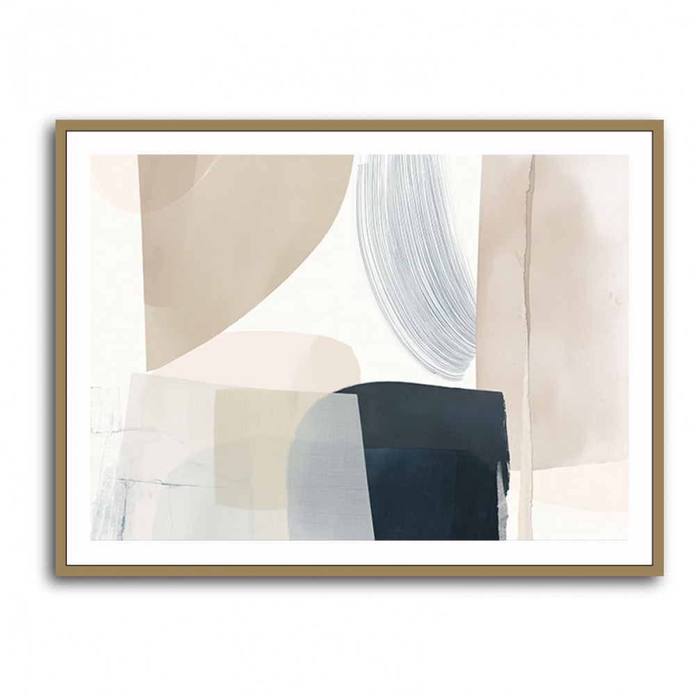 Minimalist Abstract Collage With Overlapping Organic Shapes 26