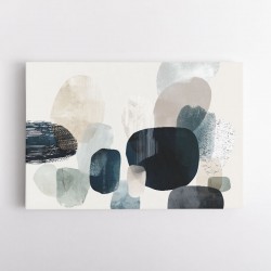 Minimalist Abstract Collage With Overlapping Organic Shapes 36