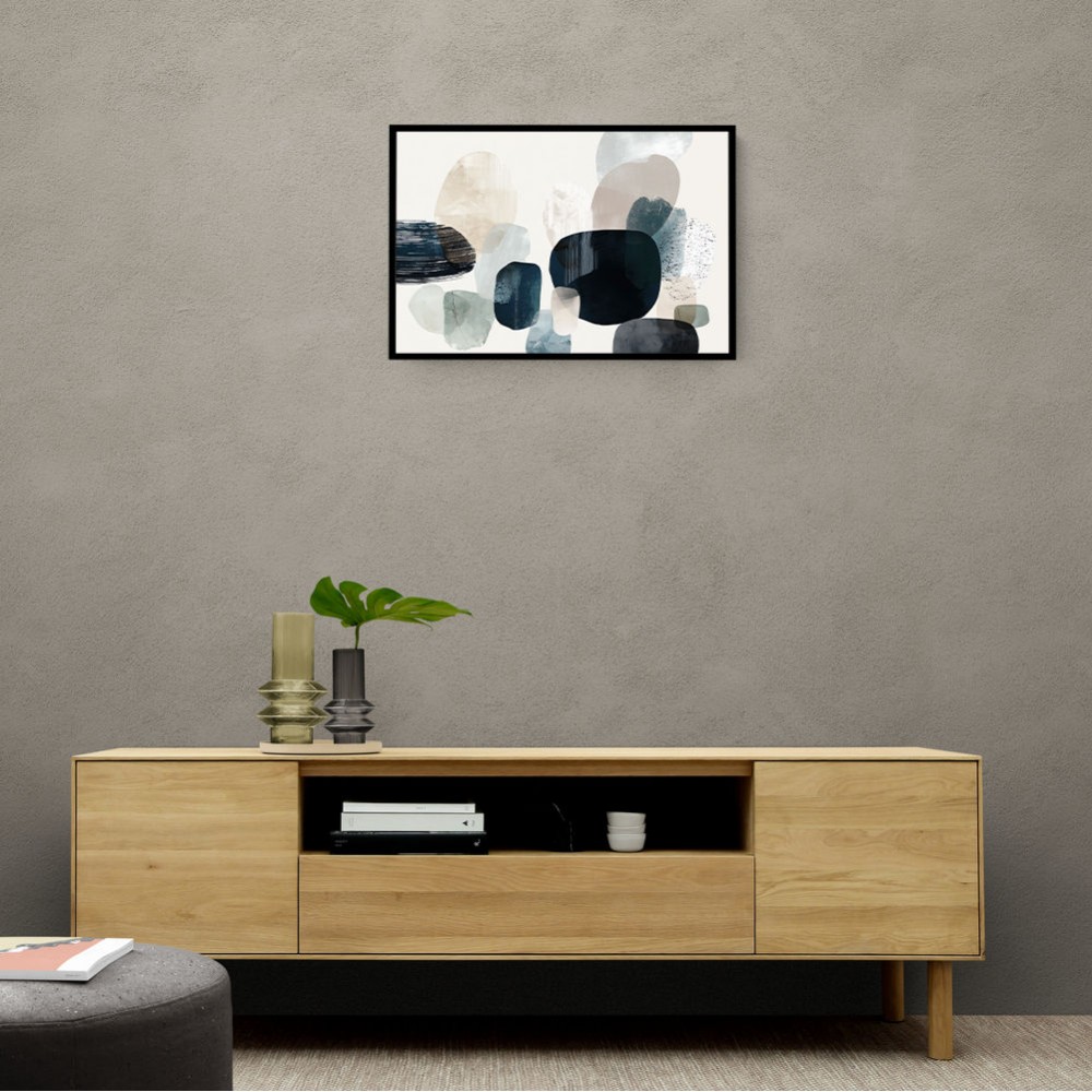 Minimalist Abstract Collage With Overlapping Organic Shapes 36