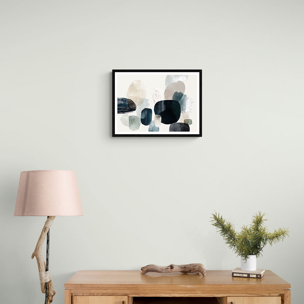 Minimalist Abstract Collage With Overlapping Organic Shapes 36