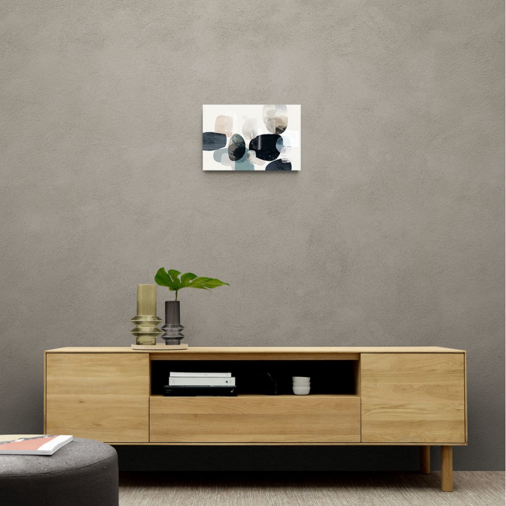 Minimalist Abstract Collage With Overlapping Organic Shapes 45