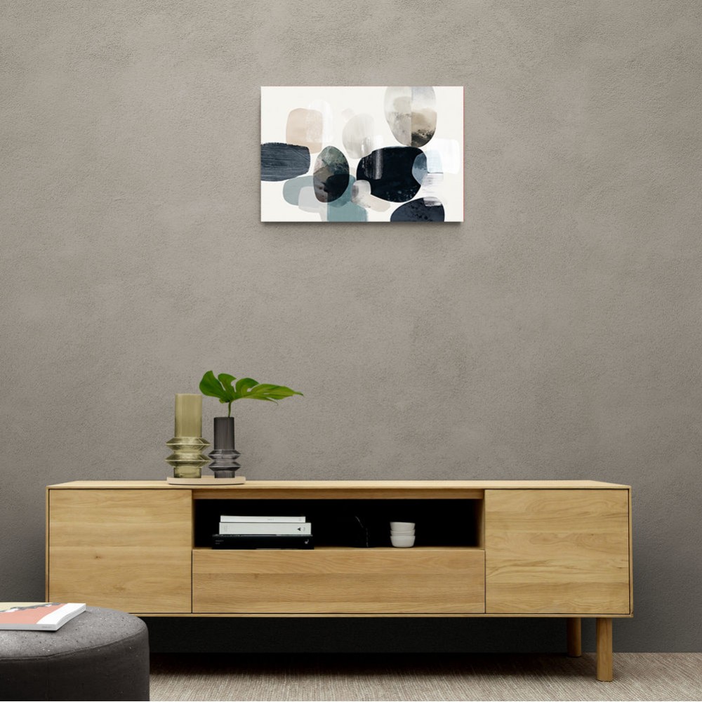 Minimalist Abstract Collage With Overlapping Organic Shapes 45