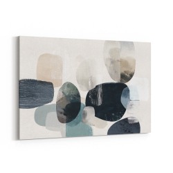 Minimalist Abstract Collage With Overlapping Organic Shapes 45