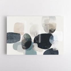 Minimalist Abstract Collage With Overlapping Organic Shapes 45