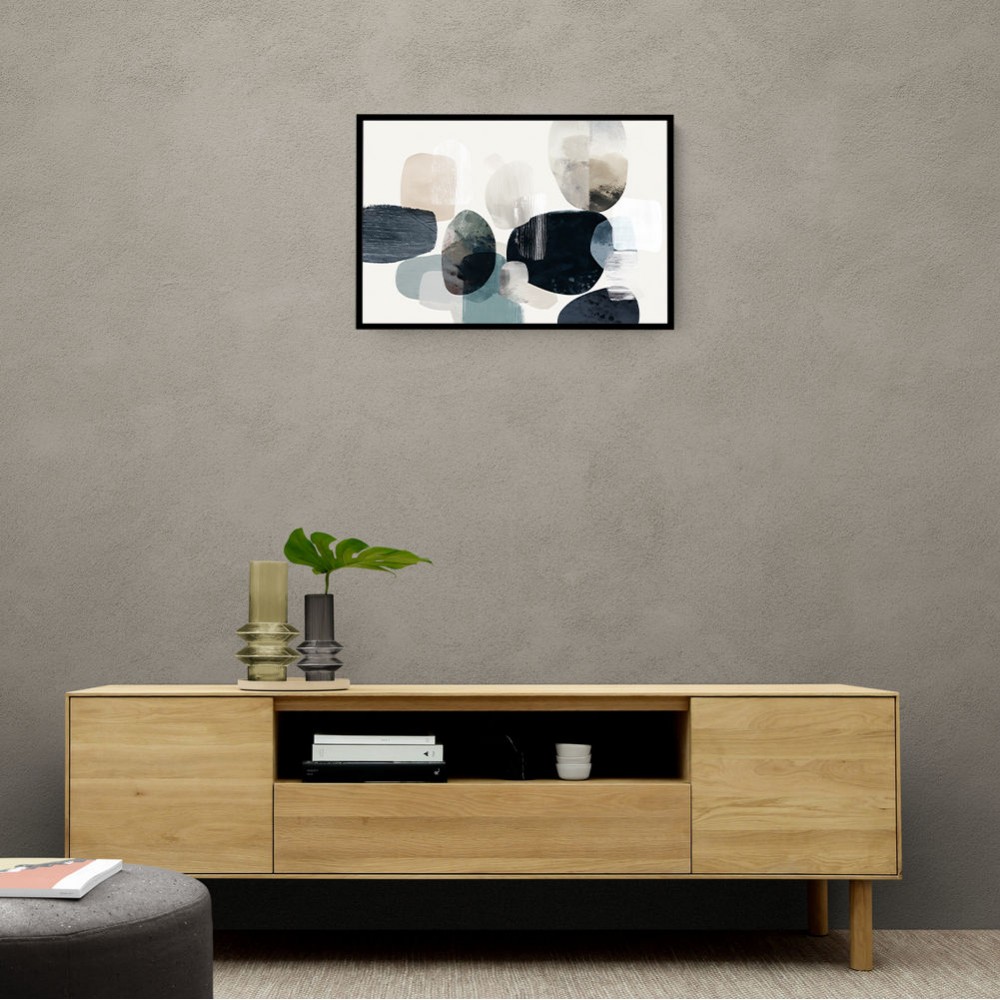 Minimalist Abstract Collage With Overlapping Organic Shapes 45