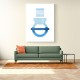 Abstract Shapes in Blue 3 Wall Art Abstract Shapes in Blue 3 Wall Art