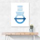 Abstract Shapes in Blue 3 Wall Art Abstract Shapes in Blue 3 Wall Art