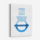 Abstract Shapes in Blue 3 Wall Art Abstract Shapes in Blue 3 Wall Art