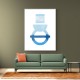 Abstract Shapes in Blue 3 Wall Art Abstract Shapes in Blue 3 Wall Art