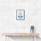 Abstract Shapes in Blue 3 Wall Art Abstract Shapes in Blue 3 Wall Art