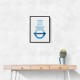 Abstract Shapes in Blue 3 Wall Art Abstract Shapes in Blue 3 Wall Art