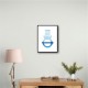 Abstract Shapes in Blue 3 Wall Art Abstract Shapes in Blue 3 Wall Art