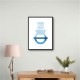 Abstract Shapes in Blue 3 Wall Art Abstract Shapes in Blue 3 Wall Art