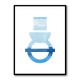 Abstract Shapes in Blue 3 Wall Art Abstract Shapes in Blue 3 Wall Art