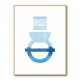 Abstract Shapes in Blue 3 Wall Art Abstract Shapes in Blue 3 Wall Art