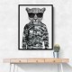 Leopard In Sunglasses and Cammo Hoodie