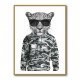 Leopard In Sunglasses and Cammo Hoodie