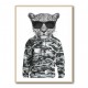 Leopard In Sunglasses and Cammo Hoodie