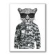 Leopard In Sunglasses and Cammo Hoodie