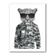 Leopard In Sunglasses and Cammo Hoodie