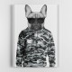 French Bulldog Wearing Sunglasses and Cammo Hoodie French Bulldog Wearing Sunglasses and Cammo Hoodie