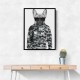 French Bulldog Wearing Sunglasses and Cammo Hoodie French Bulldog Wearing Sunglasses and Cammo Hoodie