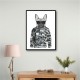 French Bulldog Wearing Sunglasses and Cammo Hoodie French Bulldog Wearing Sunglasses and Cammo Hoodie