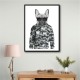 French Bulldog Wearing Sunglasses and Cammo Hoodie French Bulldog Wearing Sunglasses and Cammo Hoodie