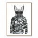 French Bulldog Wearing Sunglasses and Cammo Hoodie French Bulldog Wearing Sunglasses and Cammo Hoodie