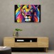 Lion Multicolour Wall Art