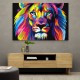 Lion Multicolour Wall Art