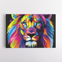 Lion Multicolour Wall Art