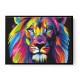 Lion Multicolour Wall Art