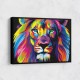 Lion Multicolour Wall Art