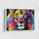 Lion Multicolour Wall Art