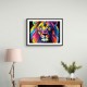 Lion Multicolour Wall Art