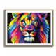 Lion Multicolour Wall Art