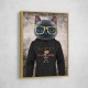 Cat in a Hoodie with Gold Glasses