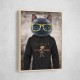 Cat in a Hoodie with Gold Glasses