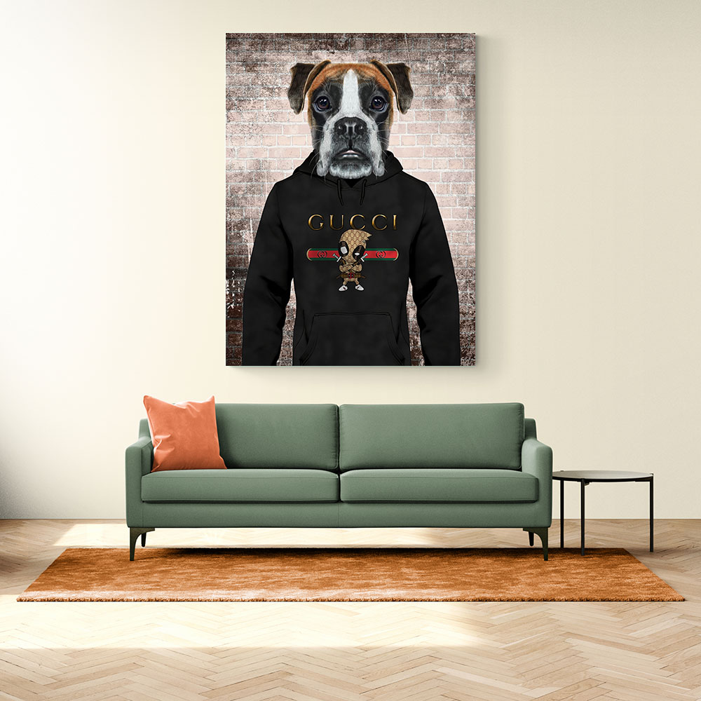 Boxer Dog in a Hoodie Boxer Dog in a Hoodie