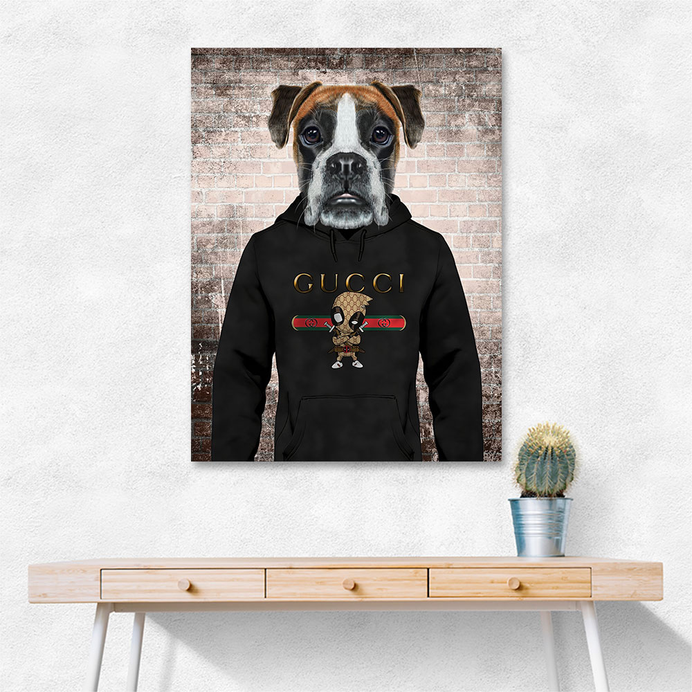 Boxer Dog in a Hoodie Boxer Dog in a Hoodie
