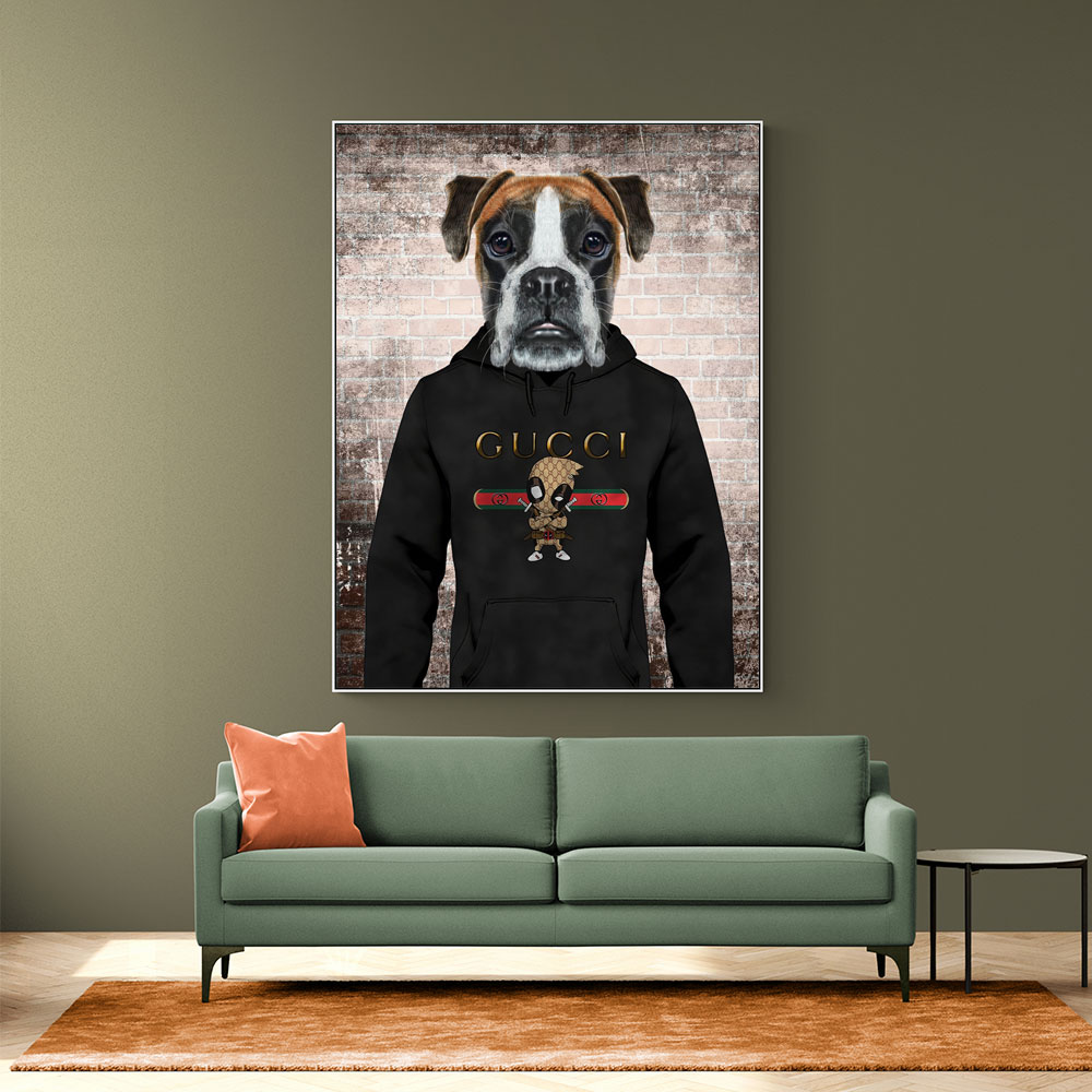 Boxer Dog in a Hoodie Boxer Dog in a Hoodie