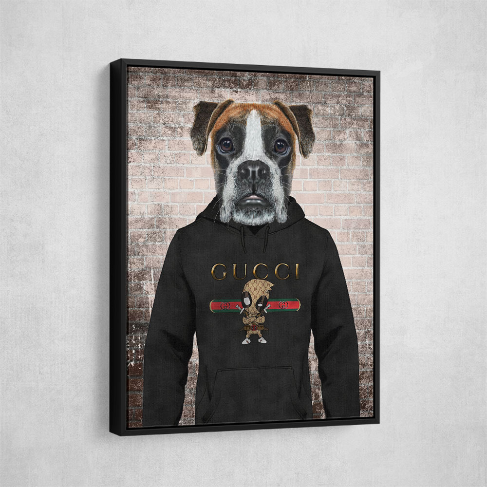 Boxer Dog in a Hoodie Boxer Dog in a Hoodie