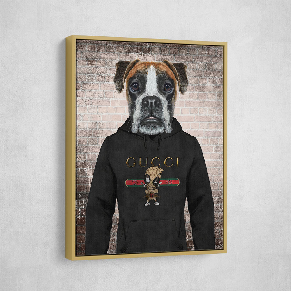 Boxer Dog in a Hoodie Boxer Dog in a Hoodie