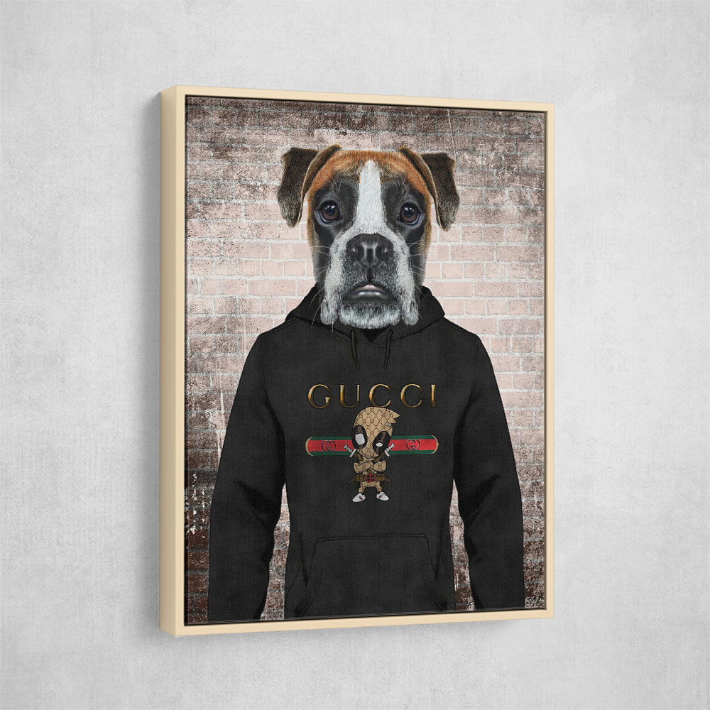Boxer Dog in a Hoodie Boxer Dog in a Hoodie