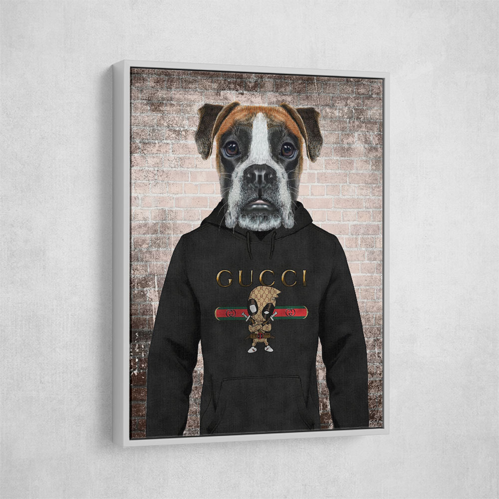 Boxer Dog in a Hoodie Boxer Dog in a Hoodie